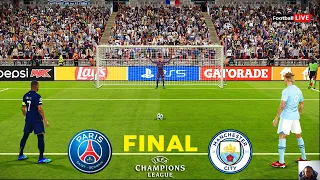 Man City vs PSG - Penalty Shootout | Final UEFA Champions League 2024 UCL | eFootball PES Gameplay