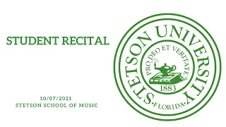 Student Recital, 10/07/21- Lee Chapel