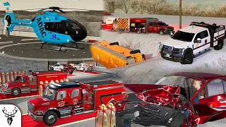 SCHOOL BUS EMERGENCY RESCUE!! (HELICOPTER RESCUE)