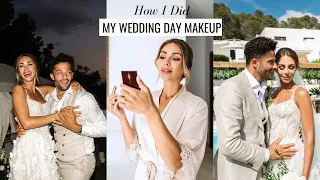 How I Did My WEDDING DAY MAKEUP | Modern, Fresh & Romantic | Annie Jaffrey