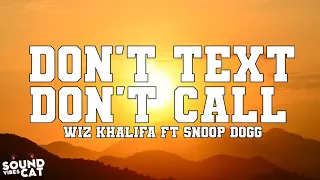 Wiz Khalifa - Don't Text Don't Call (Lyrics) ft. Snoop Dogg