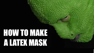 EASY to make a Latex mask - Lizard man edition