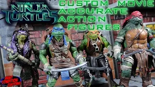 Custom Teenage Mutant Ninja Turtles 2014 Movie Accurate Action Figure Set