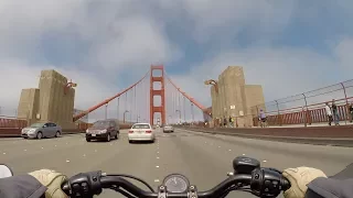 Riding to the Golden Gate Bridge on my Iron 883 - Right Thing Motos