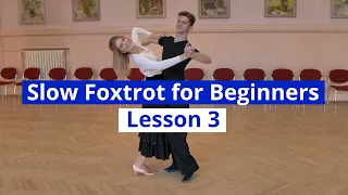 Slow Foxtrot for Beginners Lesson 3 | Natural Turn (with Heel Pull Finish)