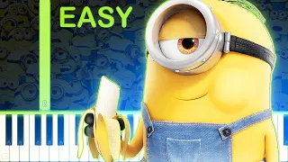 MINIONS BANANA SONG - EASY Piano Tutorial