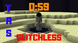 Minecraft Beaten in Less than 1 Minute (Glitchless) TAS