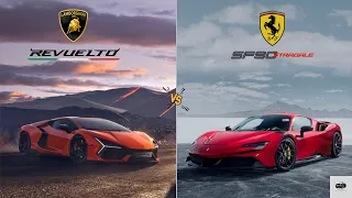 SF90 vs Revuelto || Battle of Hybrid Supercars: Part-2