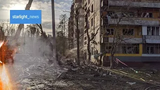 12 dead, lots under the rubble. MORNING AFTER Zaporizhzhia rocket attack