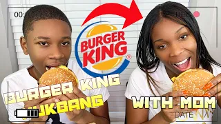 Burger King Muckbang W/ Mom!!!!!