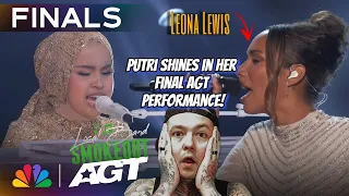 Putri Ariani America's Got Talent Final Performance of Run with Leona Lewis ( Reaction )