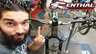 How wide should your Mountain Bike handlebars be? l Renthal Fatbar | Carbon handlebar Installation