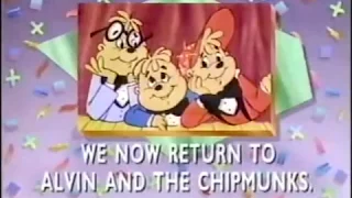 Alvin and the Chipmunks commercial bumpers #1, 1989