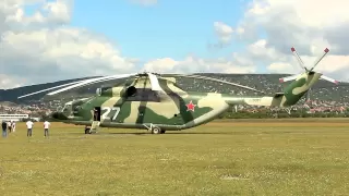 Mil Mi-26 (World's largest helicopter) take off at Budaörs (EW-260TF)