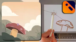 How to animate a bird and a spring | 2D animation on iPad using Callipeg