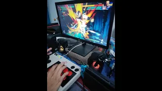 15 minutes on dragon ball fighterz with 8bitdo arcade stick