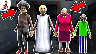 Change heads Ice Scream vs Granny, Scary Teacher, Baldi - part 1 ►funny horror animation