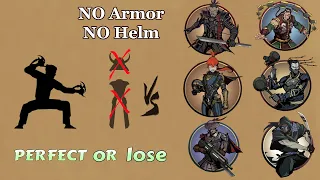 Shadow Fight 2 || NO Armor NO Helm vs MAY Bodyguards 「iOS/Android Gameplay」