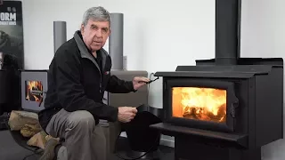 What can I do if my fire is too hot, but turning down the airflow causes a smoky chimney?