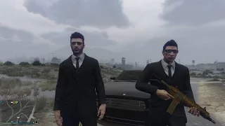 GTA V ONLINE: MEN IN BLACK,HOMBRES DE NEGRO!