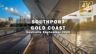 Gold Coast Tram to Broadwater - 4K Walking Tour