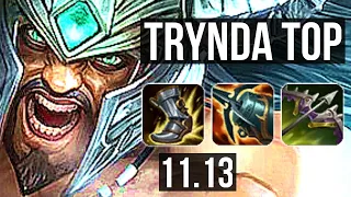 TRYNDAMERE vs URGOT (TOP) | 1800+ games, 9/1/3, 6 solo kills, 1.6M mastery | EUW Master | v11.13