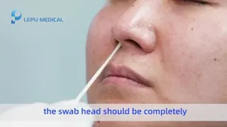 Video Instruction LEPU Antigen Rapid Test "Frontal Nasal Swab"