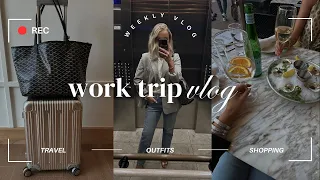 Work Trip Vlog: Travel, Shop & GRWM - Morning Routine & Stylish Work Outfits!