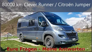 80000 km Clever Runner / Citroën Jumper / Eure Fragen - Meine Antworten