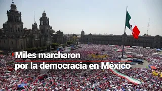 #MareaRosa | Mexicanos marcharon para respaldar la libertad, la democracia, la justicia y al INE