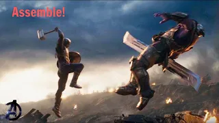 Iron Man, Captain America & Thor vs Thanos [Avengers Endgame]