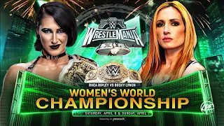 WWE 2K24 | Rhea Ripley Vs Becky Lynch - Women's World Championship | WrestleMania 40