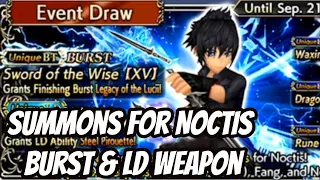 Summons for Noctis Burst & LD Weapon - DFFOO - Dissidia Final Fantasy: Opera Omnia