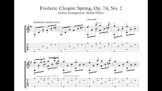 Fryderyk Chopin: Spring, Op. 74 No. 2 (Arr. for Guitar)