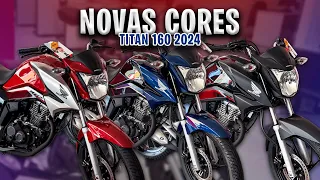 As 3 cores da TITAN 160 2024 em DETALHES | Qual cor escolher?!