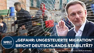 "GEFAHR: HOHE UNGESTEUERTE MIGRATION" - Lindner (FDP) sieht Deutschlands Stabilität gefährdet