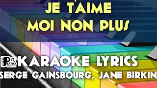 JE T'AIME MOI NON PLUS SERGE GAINSBOURG, JANE BIRKIN KARAOKE LYRICS VERSION PSR S975