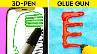 3D PEN vs GLUE GUN || These Hacks, DIYs And Crafts YOU NEED TO TRY ASAP!