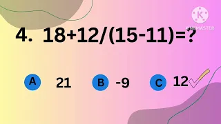 Maths ,challenging  Order of operation quiz .. . All the best..