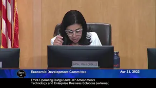 April 21, 2023 - ECON Committee Worksession