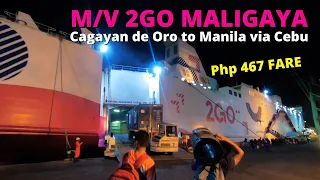 Part 1 | Cagayan de Oro to Manila via Cebu City | MV 2GO Maligaya | Philippines Vlog