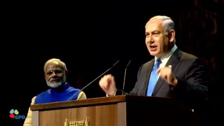 PM Netanyahu and Indian PM Modi Attend Event with the Indian Community in Israel