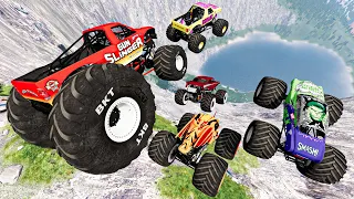 Monster Trucks Crashes MONSTER JAM MADNESS - Racing, Jumps, Fails, Backflips and Rollovers