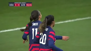 USWNT vs. Uzbekistan: Sophia Smith Third Goal - Apr. 9, 2022
