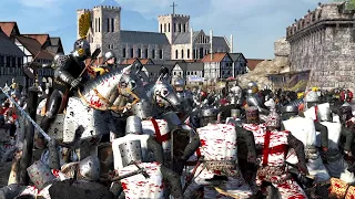 Brutal Fourth Crusade Siege Battle - 3v3 Siege - Medieval Kingdoms 1212AD Total War