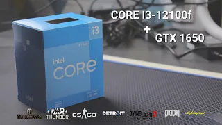 Core I3 12100f+GeForce GTX 1650 /Тесты в 7 играх (1080p)