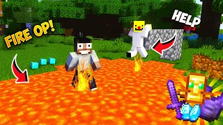 Minecraft, But Fire drops Op items || Minecraft Mods || Minecraft gameplay