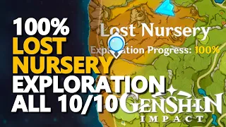 Lost Nursery 100% Exploration Genshin Impact