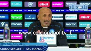 Udinese-Napoli 0-4 20/9/21 conferenza stampa Luciano Spalletti