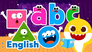 Learn Shapes and ABC for Kids | Fun English | 15-Minute Learning with Baby Shark